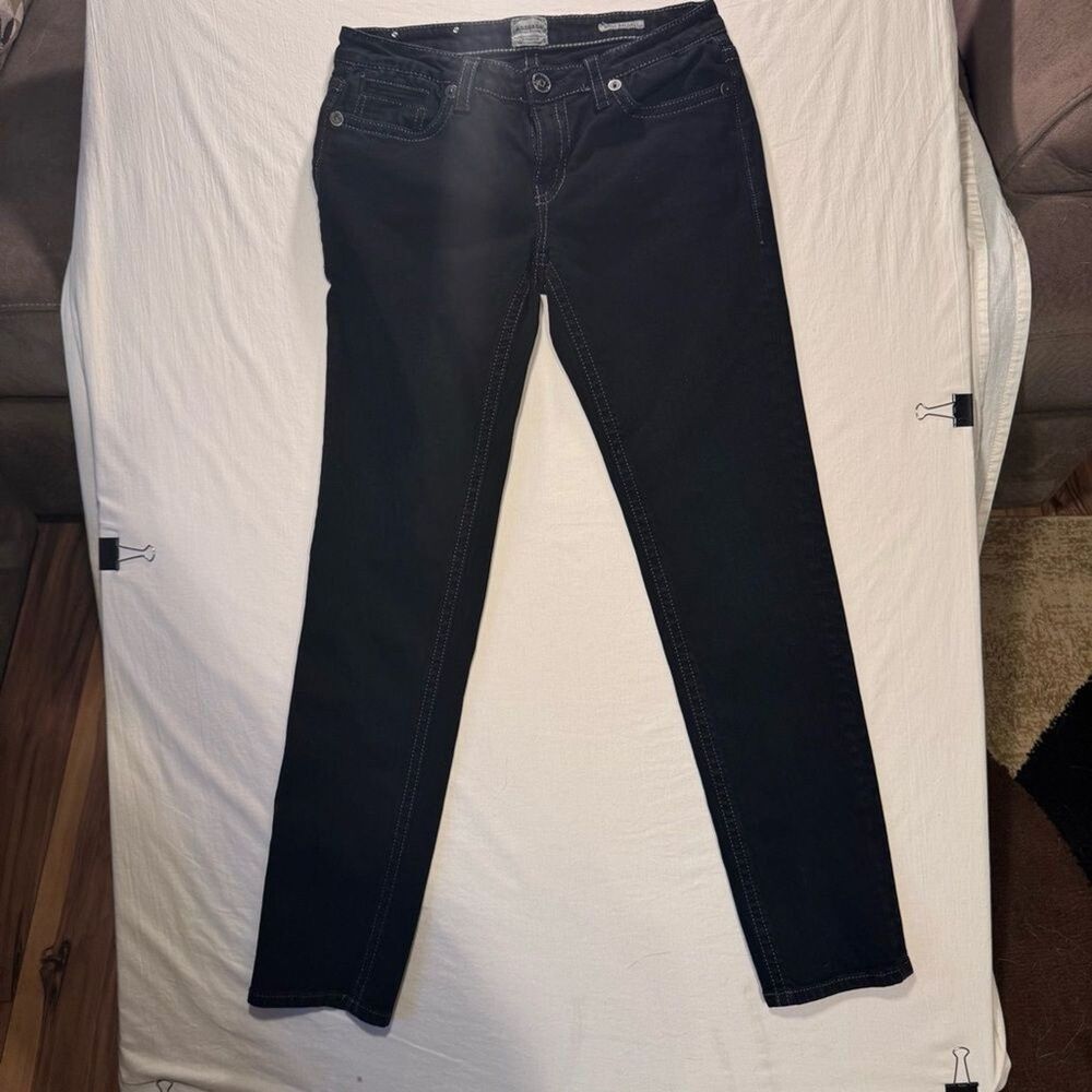 ANONAME Giselle Slim Curvy Low Rise Black Stretch Jeans Sz 28